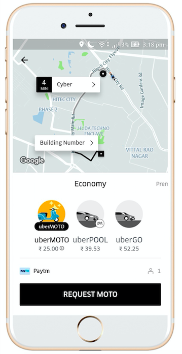 uber cycle app